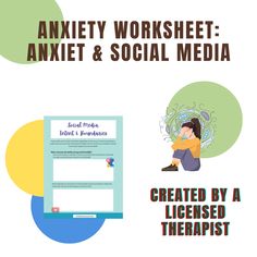 CREATED BY A LICENSED THERAPIST This resource includes a 3 page reflection on how using social media can relate to anxiety. It helps set intent and boundaries that will benefit your mental health. Reflection Activity, Boundaries Worksheet, Impact Of Social Media, Reflection Activities