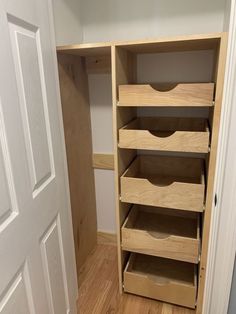 the closet is empty and ready to be put into use for storage or other purposes