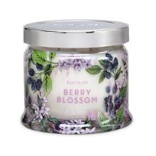 berry blossom jar candle with metal lid