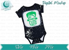 a baby bodysuit with the words funky monkey on it's chest and an image of