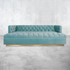 Baxtor Sofa in Como Breeze Fur Furniture, Hanging Curtain Rods, Blue Velvet Sofa, Woven Pillows, Reclaimed Wood Furniture, Curved Sofa, Sea Breeze, Velvet Sofa, Furniture Legs