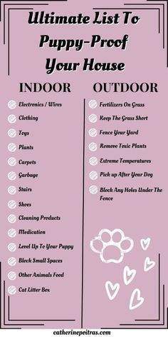 the ultimate list to puppy proof your house