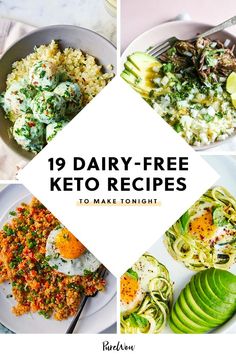 Dairy Free Keto Recipes, Dairy Free Low Carb, Breakfast Low Carb, Dairy Free Dinner, Ketogenic Diet Meal Plan, Low Carb Breakfast Recipes, Low Carb Eating, Gluten Free Dairy Free Recipes, Free Keto Recipes