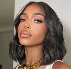 Hair Goal, Makeup Tip, 36th Birthday, Birthday Inspiration, Black Bob, Long Hairstyle, Brown Skin Makeup, Perfect Hairstyle, Hairstyle Inspiration