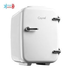 a close up of a white toaster on a white background with the words coynel above it