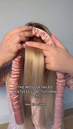 48K likes, 260 comments - eternalmusehair on December 19, 2023: "Never use your heatless curler on wet hair. For longer lasting results we recommend using a hair mist to slightly dampen fully dry hair. It...". How To Do Heartless Curls With The Rods, Sarah Faucet Hair, Hair Curlers Heatless, None Heat Curls, How To Heartless Curls Overnight, How To Put Your Hair In Heatless Curls, Hair Curling No Heat, Hair Curler Heatless, Overnight Curls With Wet Hair Tutorial