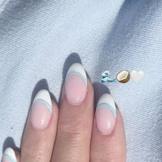 Teen Nails, Beachy Nails, Cute Simple Nails, Simple Gel Nails, Summery Nails, Girly Acrylic Nails, Basic Nails, Casual Nails, White Nail