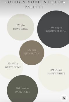 the color scheme for mood and modern color palettes