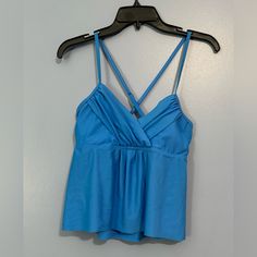 Beachsissi Women’s Swimsuit Top Beautiful Blue Marked L But Seems Like A Medium Never Worn Wishful Thinking When I Cut Off The Tags. Light Blue Sleeveless Tankini For Swimming, Sleeveless Blue Tops For Pool, Fitted Blue Sleeveless Tankini, Blue Sleeveless Tankini For Poolside, Blue Sleeveless Tankini For Pool, Light Blue Summer Top For Poolside, Blue Sleeveless Tankini For Vacation, Sleeveless Blue Tankini For Vacation, Fitted Blue Top For Pool