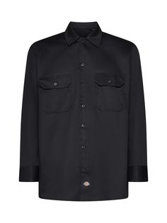 Shirt from Dickies Composition: ->polyester, 65% Natural (veg)->cotton, 35% | Dickies Men's Shirt in Black | FW23/24 Dickies Shirt, Stylish Shirts, Composition, Black