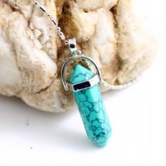 Christmas gift Silver turquoise bullet Necklace For FREE SHIPPING go to my merc.. website. My closet > about > website... Silver turquoise Agate Crystal bullet turquoise Necklace Pendant turquoise Stone Necklace Agate Jewelry Natural Stone Chain silver and Turquoise Jewelry Crystal Jewelry Necklaces Turquoise Pendant Crystal Necklace With Gemstone, Turquoise Pendant Crystal Necklace, Turquoise Gemstone Crystal Pendant Necklace, Turquoise Pendant Crystal Necklaces With Natural Stones, Turquoise Pendant Crystal Necklace With Natural Stones, Turquoise Crystal Pendant Necklace With Natural Stones, Turquoise Crystal Necklaces With Natural Stones, Turquoise Round Gemstone Crystal Necklace, Turquoise Agate Round Necklace