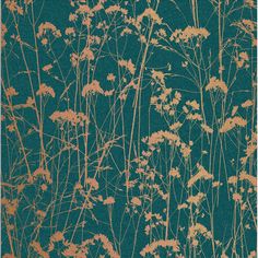 Select Graham & Brown Wallpaper Grace Teal Removable Wallpaper Teal Removable Wallpaper, Bedroom Green Walls, Wallpaper Teal, Copper Wallpaper, Blossom Wallpaper, Copper Highlights, Teal Wallpaper, Green Walls, Wallpaper Accent Wall