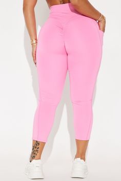 Available In Black And Hot Pink. Active Capri Legging High Waisted Elastic Waistband Elevate Seaming Detail Side Pockets High Impact Stretch Pair With "Circut Elevate Active Short Sleeve Top" "Tennis Play Elevate Active Top" 73% Polyester 27% Spandex Imported | Warm Up Elevate Active Capri Legging in Hot Pink size Medium by Fashion Nova Pink Stretch Capri Bottoms, Pink Stretch Cropped Leg Pants, Stretch Pink Capris, Pink Stretch Capri-length Bottoms, Pink Stretch Cropped Pants, Spring Athleisure Capri Bottoms, Fitted Pink Capri-length Bottoms, Hot Pink Fashion, Black And Hot Pink