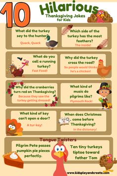 thanksgiving jokes for kids that are fun to read