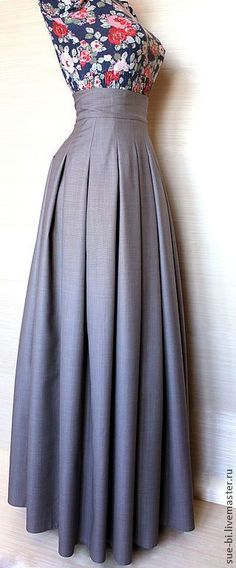 Long high waisted skirt Mode Edgy, Modest Chic, Afrikaanse Mode, Dress Maxi, Indian Designer Wear, Mode Vintage, Mode Inspiration, Skirt Pattern, A Dress