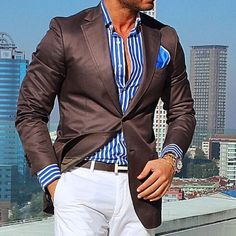 This unique wedding suit is designed with high quality wool material that guarantees durability and comfort. It is suitable for all kinds of occasion and it can be worn all year round. It comes in 2 pieces (chocolate colour Jacket + white pant), the jacket can also be worn with any pant/jeans. For custom orders, Please feel free to start a  conversation for further enquires. Your satisfaction is our priority  I hope you have a pleasurable shopping experience Brown Single Button Long Sleeve Suit, Tailored Brown Suit With Long Sleeves, Brown Single Breasted Suit With Lapel Collar, Brown Single-breasted Suit With Lapel Collar, Formal Single Button Brown Blazer, Brown Single Breasted Blazer With Suit Collar, Brown Single-breasted Blazer With Suit Collar, Brown Long Sleeve Office Suits, Brown Long Sleeve Formal Blazer