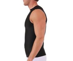 Easy on and easy off compression muscle tank. Look slimmer and toned instantly when you wear the Insta Slim muscle tank. The hook-n-loop shoulder straps on this compression t-shirt were designed to open the top part and pull it off. Wear as a base layer for a sleek look under even your tightest fashions, firm and tone your upper torso, support your lower back, hide your love handles, slim your belly, and improve your posture. The durable 4-way stretch fabric in this compression muscle tank fits Shoulder Muscle, Compression T Shirt, Improve Your Posture, Shoulder Muscles, Love Handles, Muscle Tank Tops, Fashion Tights, 4 Way Stretch Fabric, Muscle Tank