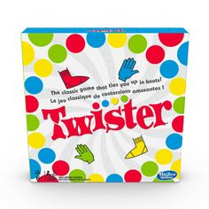 a box with the words twister on it