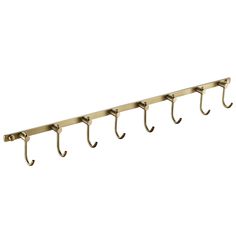 PRICES MAY VARY. BRASS MATERIAL: High quality brass construction, which is stronger than plastic hooks. It can ensure longevity of usage. SPACE SAVING: 6 hooks together for you to hang keys, hats, coats, robes, bags and towels etc. WIDELY USED: Ideal organizer for bathrooms, bedrooms, kitchens, hallways, farmhouses or any other places. ANTIQUE SURFACE: Brushed-brass surface is smooth and delicate, which is anti-rust in daily life. Add an antique style to your room. CONVENIENT INSTALLATION: Wall Front Entry Hooks, Bathroom Wall With Hooks, Entryway Wall Hooks, Bathroom Wall Hooks Ideas, Wall Rack, Key Hook Ideas, Unique Coat Hooks, Coat Hook Ideas, Coat Rack Ideas