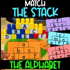 match the stack with letters and numbers to make it easier for children to learn how to use them