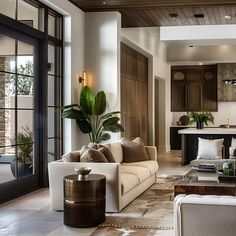 Decor Home Living Room, Round Coffee Table, Luxury Apartments, House Stuff, Home Living Room, House Colors, Modern Interior, Modern Farmhouse