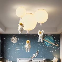 3D RESIN ASTRONAUT LAMPS Scandinavian Creative Bedroom Ceiling Light Modern Astronaut Planet Cartoon Light For Kids Room Astronaut Balloon, Kids Bedroom Lights, Balloon Ceiling, Glass Ball Pendant Lighting, Unique Pendant Lights, Ball Pendant Lighting, Hanging Chandelier, Pendant Ceiling Lamp, Led Ceiling Lamp