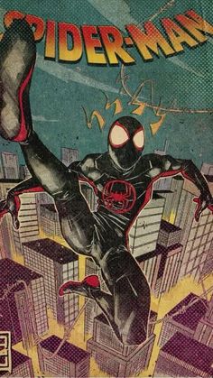 an old spider - man comic book cover with the words spider - man on it