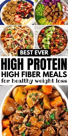 Looking for easy and healthy lunch options? Try these high fiber lunch ideas that are packed with protein to keep you feeling full and energized throughout the day. Perfect for work or on-the-go meals! Fiber Lunch Ideas, High Fiber Lunch Ideas, High Fiber Lunch, High Protein High Fiber Meals, High Fiber Meals, High Fibre Lunches, High Fiber Dinner, Fiber Meals