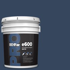 a bucket of brown paint with the words behrr e - 600 on it