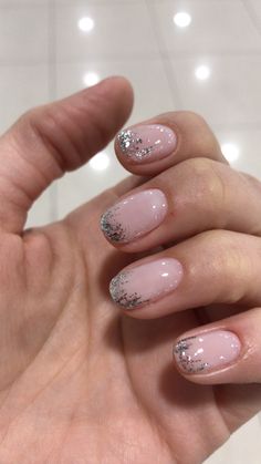 Nude Holiday Nails, New Years Manicure, Confetti Nails, Hippie Nails, Simple Gel Nails, Rose Gold Nails, Simple Acrylic Nails