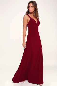 Dresses for Women | Best Women's Dresses Online Burgundy Maxi Dress, Maxi Bridesmaid Dresses, Formal Dresses Gowns, Red Dress Maxi, Stunning Gowns, Prom Outfits, Maxi Dresses Casual, Online Dress Shopping, Sleeveless Maxi Dress