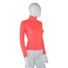 FREE SHIPPING 2019 Neon Green Spring Tees T-shirt Women Tops Fashion Solid Green Red Regular Long Sleeve Casual Women T-shirts Top Blusas Female JKP1510 Trendy Turtleneck Top In Solid Color, Fitted Orange Solid Color Top, High Stretch Pink Winter Top, High Stretch Pink Top For Winter, Pink Stretch T-shirt For Fall, Trendy Red Solid Color Tops, Trendy Solid Color Winter T-shirt, Trendy Orange Winter Tops, Fitted Red T-shirt For Fall