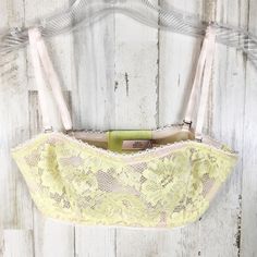 Victoria’s Secret Lace Bralette, Size 32b Brand New With Tags Nwt Light , Bright Yellow Color Has Underwire, No Padding Smoke Free, Pet Free Home Ships Same Or Next Day Black Bra Set, Rose Gold Lace, Leopard Print Bra, Victorias Secret Set, Bridal Bra, Purple Bras, Lingerie Top, Printed Bras, Halter Bralette