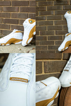 Back by popular demand! True to it's original form from '04 with the two tone golden suede and white. Grab these quick before you lose the chance.. again. Air Jordan 13 Retro, Jordan 13 Retro, Jordan 13