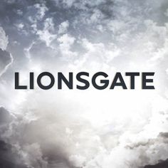 the word lionsgate is surrounded by clouds