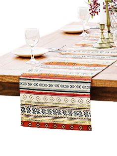 PRICES MAY VARY. Cotton Materials - 100% Cotton. Sustained, extra comfortable and easy to clean. This tribal table runner use lovely retro stripe pattern with rich colors and elegant design, which provides a warm, welcoming feeling to your daily life. Size - 12 inch x 48 inch. This boho mud cloth table runner features a pattern of ethnic stripe, perfect for decorating your room in a simple and natural way. It brings beautiful color and a festive atmosphere to any time in your home and party, whi Western Style Party, Living Room Western, Room Western, Native Design, Design Table, Couple Shower, Style Party, Retro Stripes, Farmhouse Homes