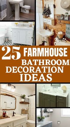 These farmhouse bathroom Ideas are the best. Looking for bathroom ideas to try ? Come and try these beautiful farmhouse bathroom ideas. These bathroom ideas are beautiful and everyone will love them very much. Log Home Bathroom, Classy Farmhouse, Small Full Bathroom, Bathroom Counter Decor, Decorating Bathroom, Counter Decor