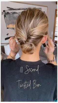 Natalie Palmer | Upcoming Bridal shower? Baby shower? Wedding?! This is the perfect style you can do all on your own at home! What do you think?! -Comment... | Instagram Low Easy Bun, How To Bun Hair, Hospital Hairstyles Work, Easy Bun Hairstyles For Long Hair, Low Buns, Easy Bun Hairstyles, Hair Upstyles, Easy Hair Updos, Long Hair Updo