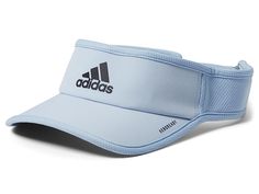 adidas Superlite 2 Performance Visor - Casual Visor : Wonder Blue/Black : Stay comfy outdoors wearing the adidas Superlite 2 Performance Visor. It comes with a signature brand logo on the front. Hook-and-loop strap on the back. Slightly curved visor. Hand wash, line dry. Imported. Measurements: Brim: 2 2 3 in Product Reviews, Brand Logo, Blue Black, Hand Wash, Things To Come, Adidas, Wonder, ? Logo, How To Wear