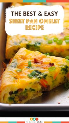 the best and easy sheet pan omelet recipe