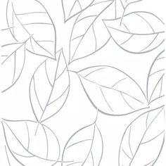 a line drawing of leaves on a white background