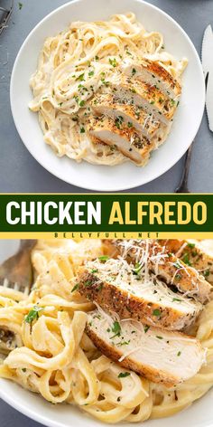 Indulge in creamy goodness with this Chicken Alfredo recipe! Pan-fried chicken, tender noodles, and rich sauce make it the ultimate comfort food. Great for simple dinner ideas and busy weeknight dinners! Chicken Alfredo Recipe Easy, Best Chicken Fettuccine Alfredo, Simple Chicken Alfredo Recipe, Pan Fried Chicken Breast, Chicken Alfredo Recipe, Chicken Fettuccine Alfredo, Chicken Fettuccine, Chicken Alfredo Recipes