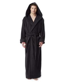 in stock Robe With Hood, Hooded Bathrobe, Cotton Bathrobe, Spa Ideas, Linen Robe, Bathrobe Men, Bath Essentials, Mens Sleepwear, Travel Collection