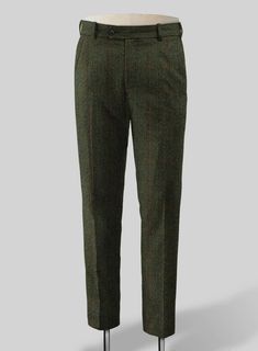 Reinvigorate yourself with an essential wardrobe update by introducing our Harris Tweed Country Green pants. Crafted from pure wool, the pants have a coarse texture but assures complete warmth and comfort, suitable to be dressed up or down depending on the occasion and to always inject class into any look. Club it with a matching waistcoat and jacket, crisp white shirt, brown tie and black oxford shoes for a snazzy finish to your ensemble. 
 
 Look Includes  Harris Tweed Country Green Fabric  Cr Grey Tweed Suit, Herringbone Tweed Jacket, White Linen Suit, Green Velvet Jacket, Peaky Blinders Suit, Brown Oxford Shoes, Royal Blue Suit, Black Oxford Shoes, Fabric Cross