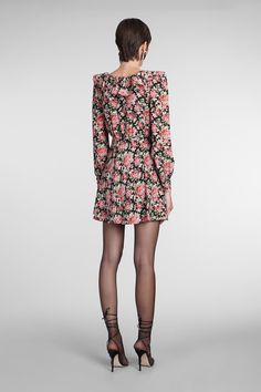 100% Silk Chic Floral Print Mini Dress For Cocktail, Luxury Floral Print Cocktail Dress, Luxury Spring Dress For Date Night, Luxury Spring Date Night Dress, Chic Formal Mini Dress With Floral Print, Versace Shop, Zimmermann Dress, Feminine Power, Alessandra Rich