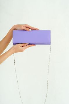 ☛ Product Name: Wedding Clutch ☛ Product Type: Handmade ☛ Product Material: Vegan Leather ☛ Pattern: Long Cover ☛ Color: Lilac ☛ Made to Order (MTO): Yes ☛ Cleanable and Reusable: Yes ☛ Measurements: 25 cm W x 10 cm H x 6 cm D ☛ Purpose: Casual and Special Events Lilac Clutch, Lilac Wedding