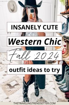 Get inspired for fall with these chic Western Outfit ideas that perfectly blend Women's Autumn Outfit trends and timeless Women's Fashion. Whether you're dressing for a casual day or a night out, these looks will help you style the perfect Western-inspired wardrobe this season. Western Chic Fall Outfits, Cute Nashville Outfits Fall, Fall Country Concert Outfit Ideas, Chic Western Outfits Women, Nashville Fall Outfits, Fall Nashville Outfits, Modern Western Outfits Women, Western Outfit Ideas For Women, Dressy Western Outfits Women