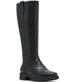 From Blondo&#x2C; the Calise Waterproof Leather Tall Boots feature:Leather upperWaterproof materials with sealed seamsInside zipper for easy on/offSynthetic liningRubber outsoleApprox. 14.5" boot shaft heightApprox. 8" boot shaft circumferenceApprox. 1" block heelEasy care: easily wipe off dirt and calcium/salt traces with damp clothImported. Leather Tall Boots, Tall Leather Boots, Wide Calf, Moto Boots, Dillard's, Tall Boots, Boot Shoes Women, Bootie Boots, Leather Upper