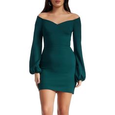 Dress The Population Esperanza In Emerald. Off The Shoulder With Elastic In The Shoulders And Statement Sleeves With Elastic In The Cuffs. Dress Is Fully Lined With A Back Hidden Zipper And Had A Small Amount Of Stretch In The Fabric. Dress Is Brand New And Unworn, But Has Been Kept On The Sales Floor And Tried On In Store. Negligible Or Minor Imperfections May Be Present Due To The Delicate Nature Of The Dress And The Handling Process In Store. Underarm 15” Flat Waist 12” Length 30” 60 Dress, Black Sequin Mini Dress, Body Hugging Dress, New Year Special, Blouson Sleeve, Sequin Bodycon Dress, Sequin Cocktail Dress, Dresses Xxl, Leopard Dress