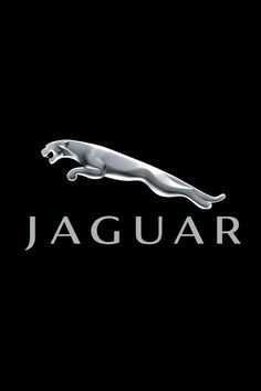 the jaguar logo is shown on a black background